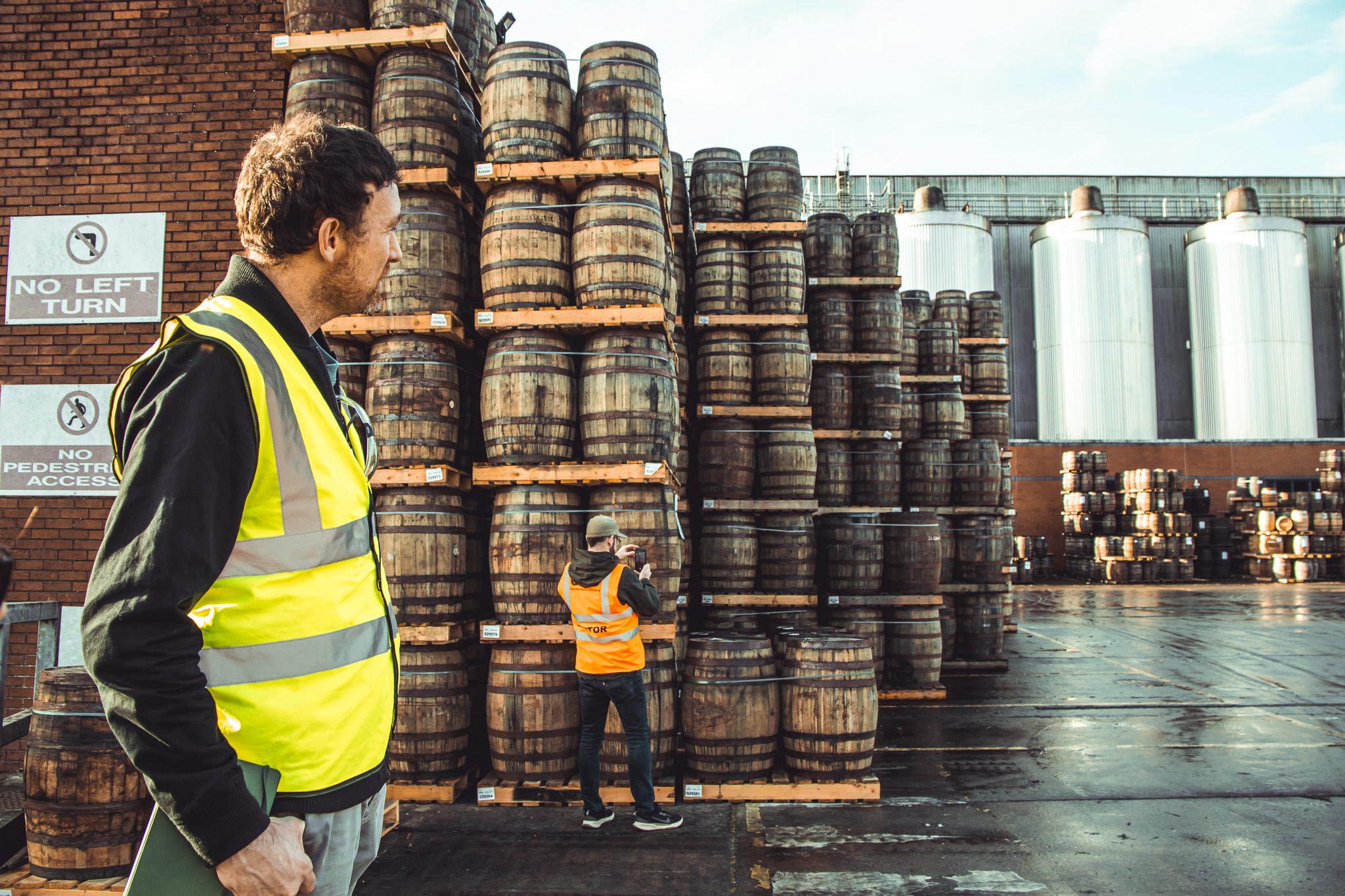 Flying Tumbler casks maturing at the distillery