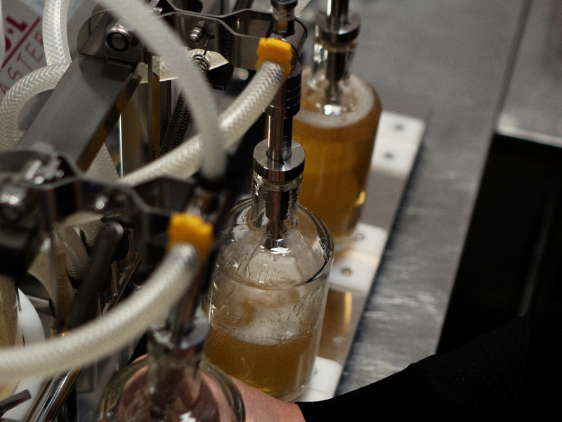 Craft bottling at Larch Grove